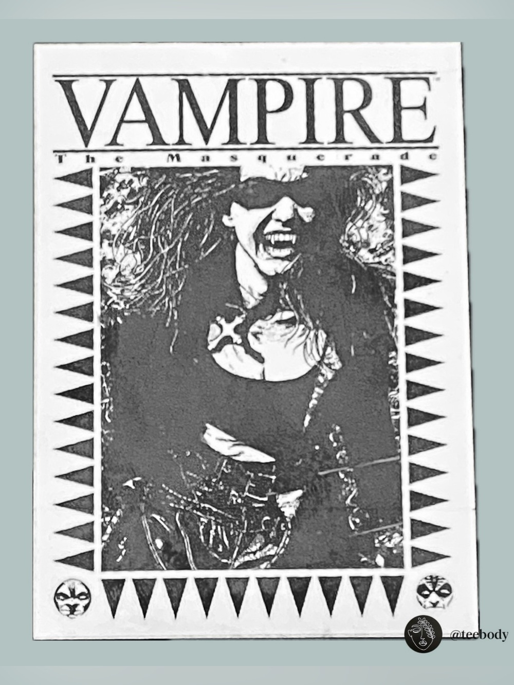 Vampire The Masquerade Sticker White Wolf TTRPG Promo Gothic World of Darkness